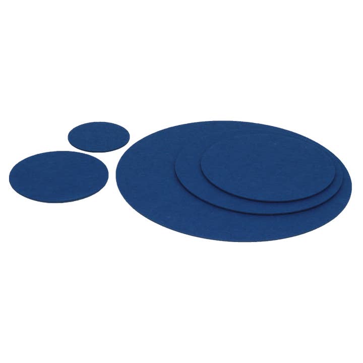 Filz Untersetzer / Tischset Royalblau, Rund, Größenauswahl für den Großhandel von Filzschneider