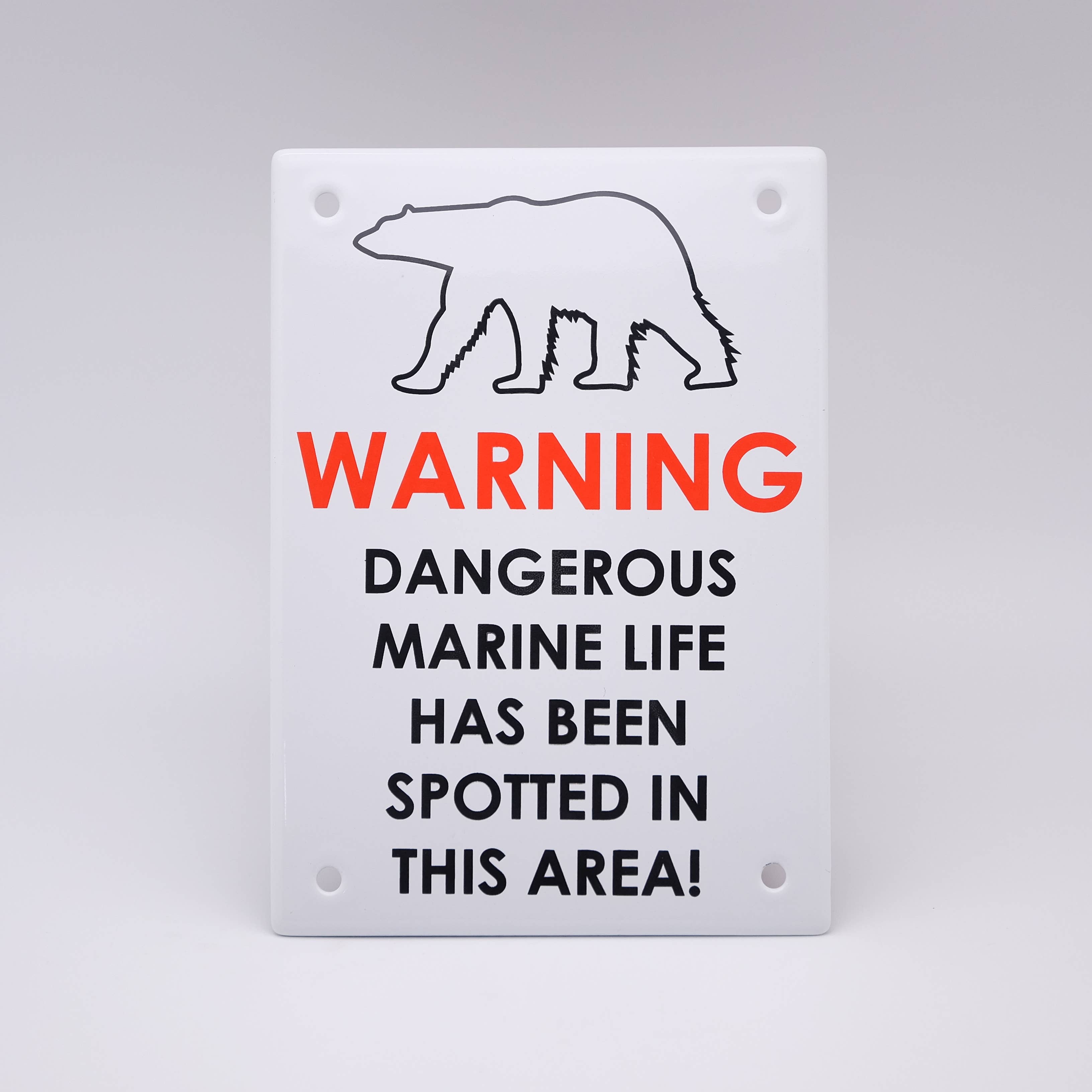 Emalco Enamelware - Wholesale Sign - Rectangle enamel sign 12x17 cm | Svalbard1