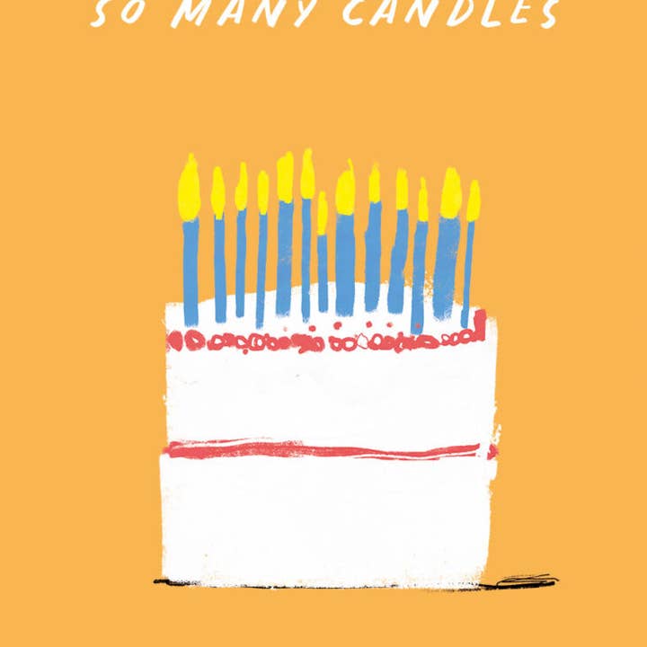 Conor Langton Art - Wholesale Birthday Card - So Many Candles, Birthday Card1