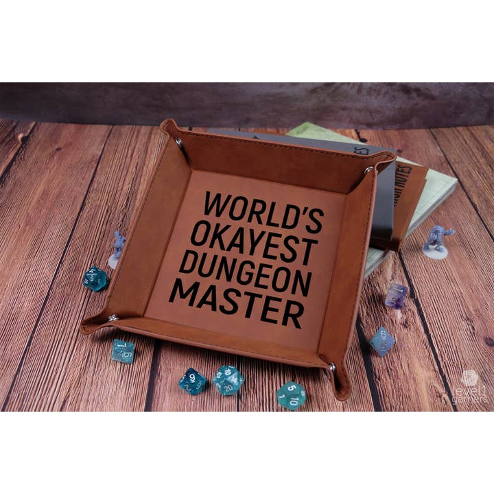 Level 1 Gamers - Wholesale Dice - World's Okayest Dungeon Master - D&D Dice Tray2