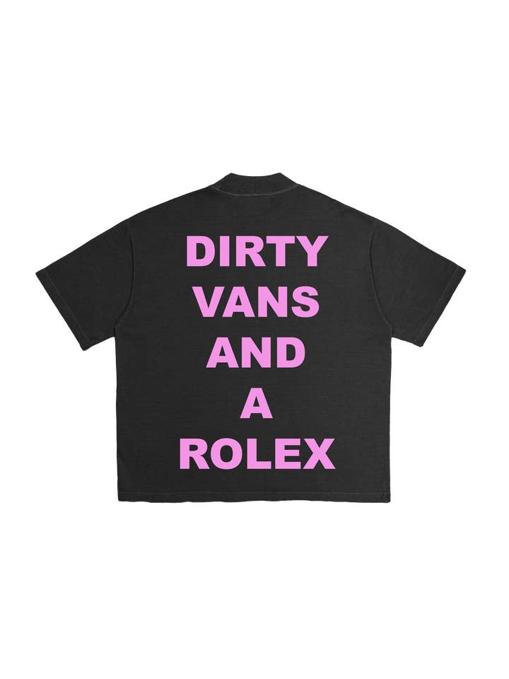 SURF CLUB - Wholesale Screen Printed T-Shirt - Unisex - Motto Tee (Dirty Vans And A Rolex)