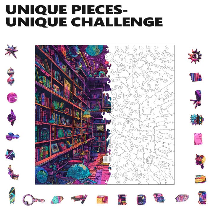 Trippy Puzzle Co - Wholesale Puzzle - Adult - Chaos Chronicles Wooden Jigsaw Puzzle 300PC