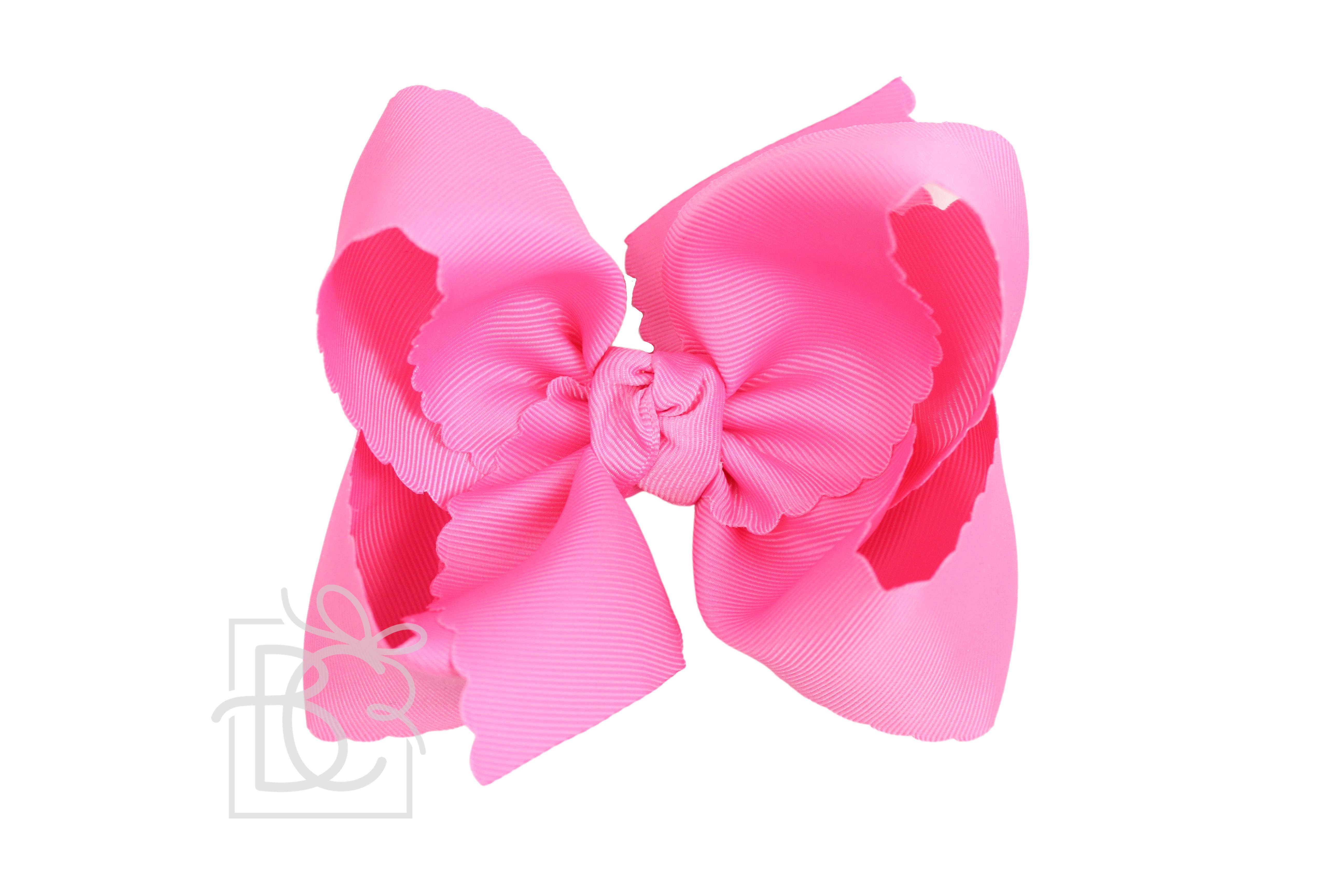 Beyond Creations, LLC – wholesale Hair bow – Kids – SCALLOPED EDGE BOW53
