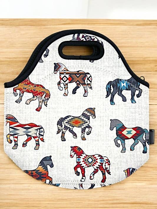 Navajo Horse Print Isolerad Lunchväska för wholesale av Andrea Bijoux