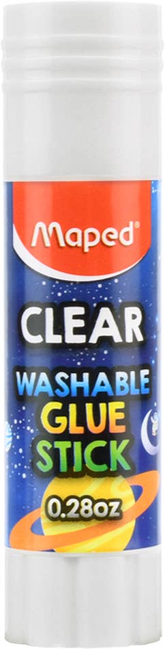 Maped Helix USA - Wholesale Glue - Essentials Clear Washable Glue Stick Display x24 - 0.28oz1