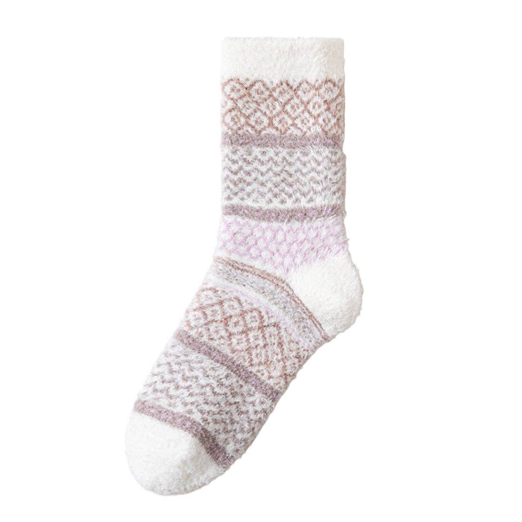 Funkyrel® Atzbranding Limited - Wholesale Socks - Women's - Rufia - Cozy Fleece Thick Mid-Calf Socks9