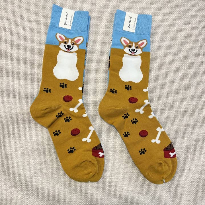 Tourtiwi - Wholesale Socks - Women's - AB Version Cartoon Animal & Fruit Pattern Crew Socks13