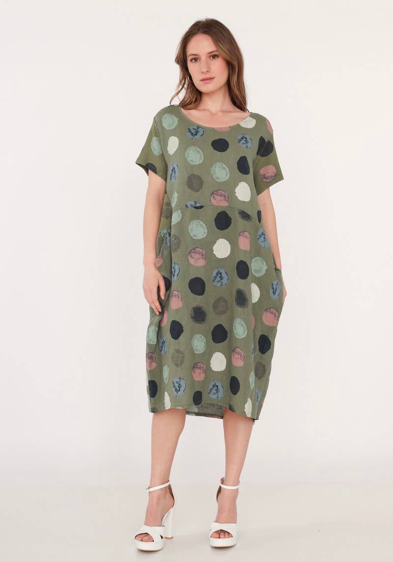 LINEN & COTTON HOUSE - Wholesale Jurk - Dames - 3533 jurk van linnen | dameskleding11