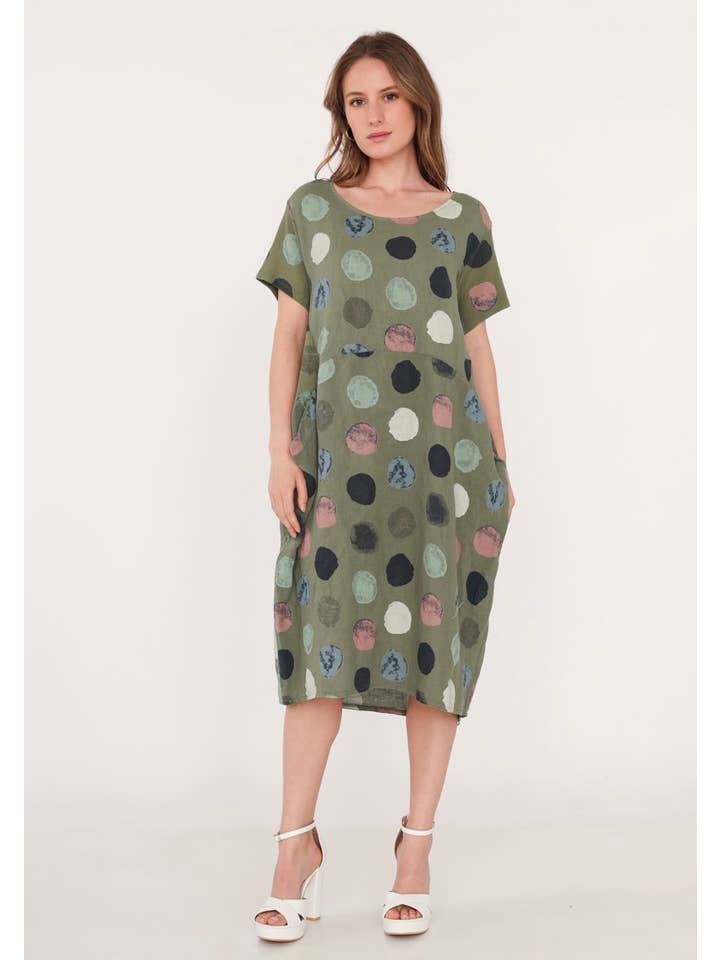 LINEN & COTTON HOUSE - Wholesale Jurk - Dames - 3533 jurk van linnen | dameskleding11