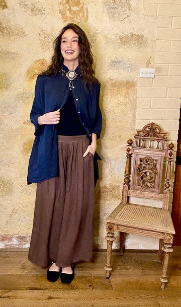 Miss Rose Sister Violet - Wholesale Button Down Shirt - Women's - WOMEN'S - Teddy Linen Shirt14