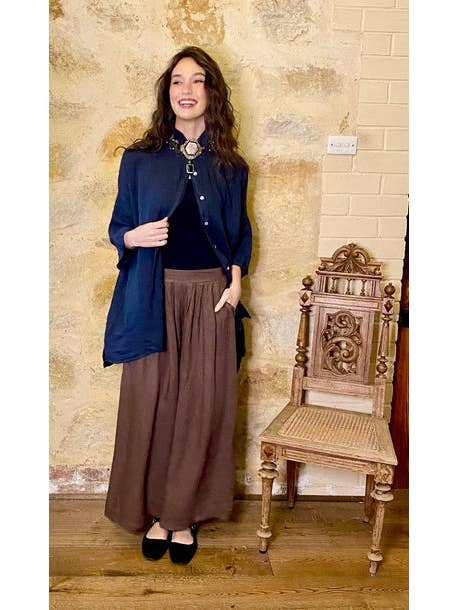 Miss Rose Sister Violet - Wholesale Button Down Shirt - Women's - WOMEN'S - Teddy Linen Shirt14