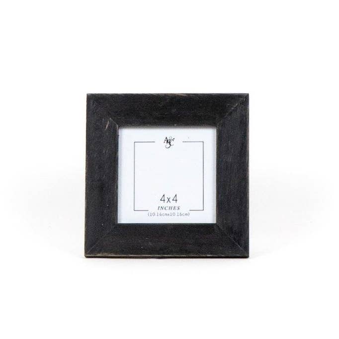 Adams & Co. - Wholesale Picture Frame - 11808 - 6x6x.75 wood photo frame (SOLID) black (4x4)