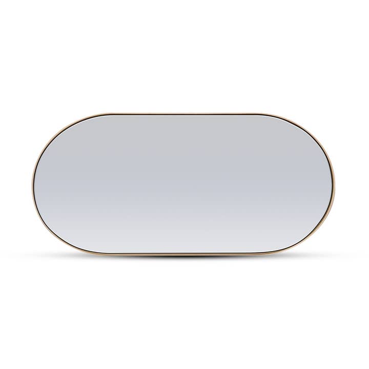 Miroir 38 ovale en chêne rouge Essence | Saddle pour la vente par Humble Nature