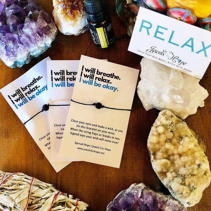 Jewels For Hope - Wholesale Aromatherapy Bracelet - Aromatherapy Lava Stone Wish Bracelet