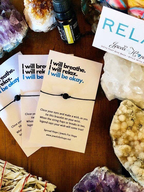 Aromatherapie lavasteen wensarmband voor wholesale door Jewels For Hope