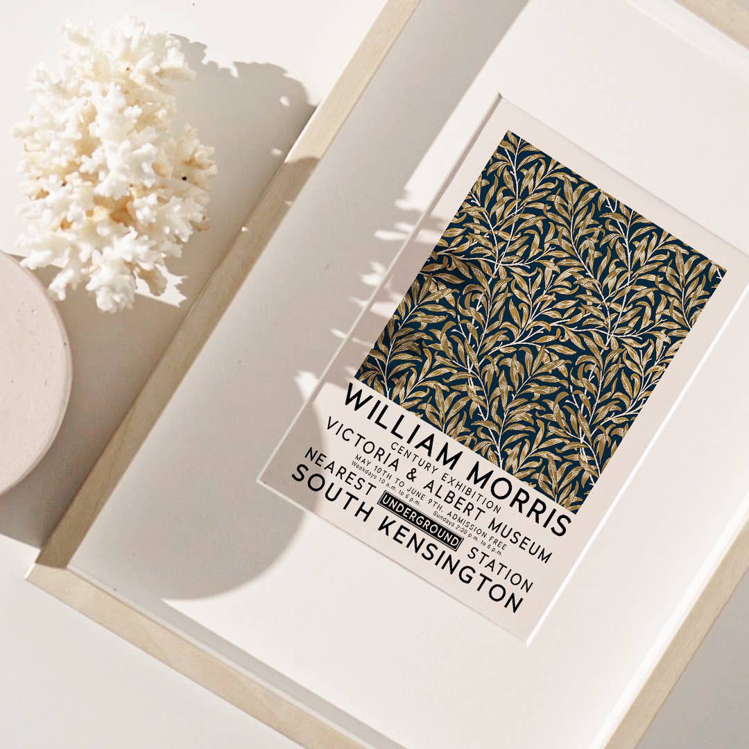 Sugar & Canvas - Wholesale Art Print - William Morris Willow Bough Vintage Poster Art Print W161