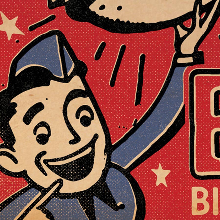 Pennychoo – wholesale Birthday card – Matchbook 'Deluxe Cafe' BIG Birthday Card2