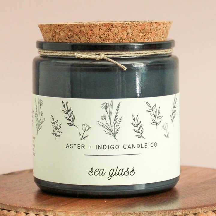 Sea Glass | Spring Summer Candle | NEW 2026 for wholesale by Aster + Indigo Candle Co.