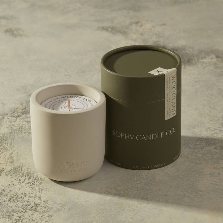DEHV Candle Co. – wholesale Burkljus – WOODLAND Betongljus