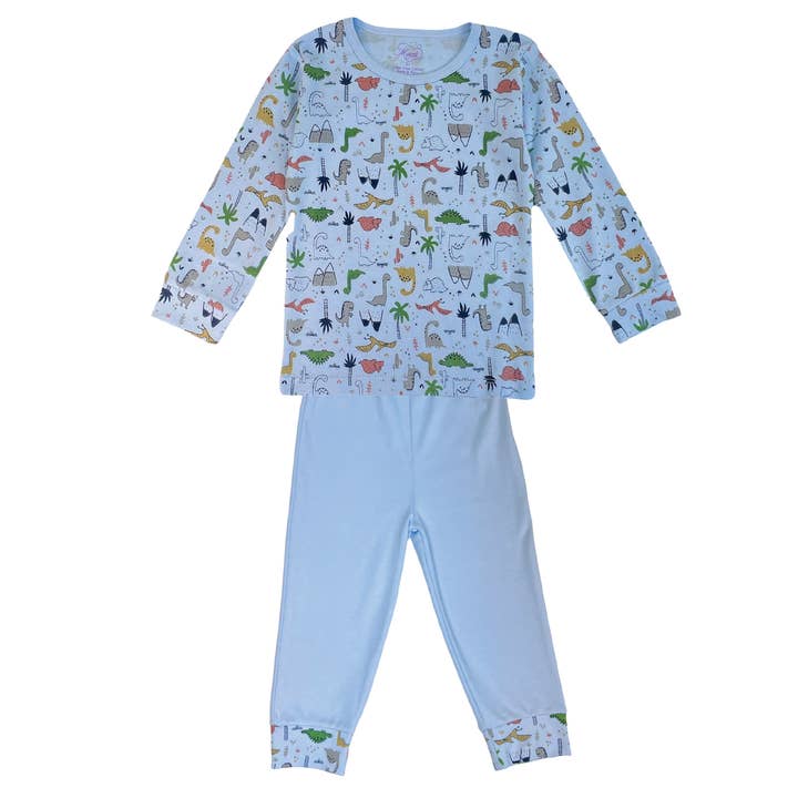MARCELA – Großhandel Schlafanzug-Set – Kinder – Dinosaurs Pyjama für Kinder, Langarm und Hose