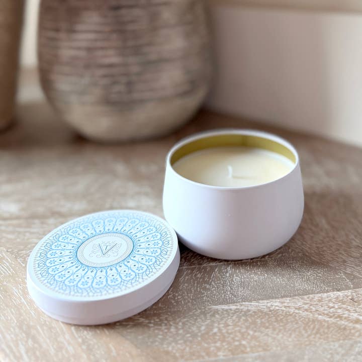 Travel Tin 6.5 oz for wholesale by True Vintage Candle