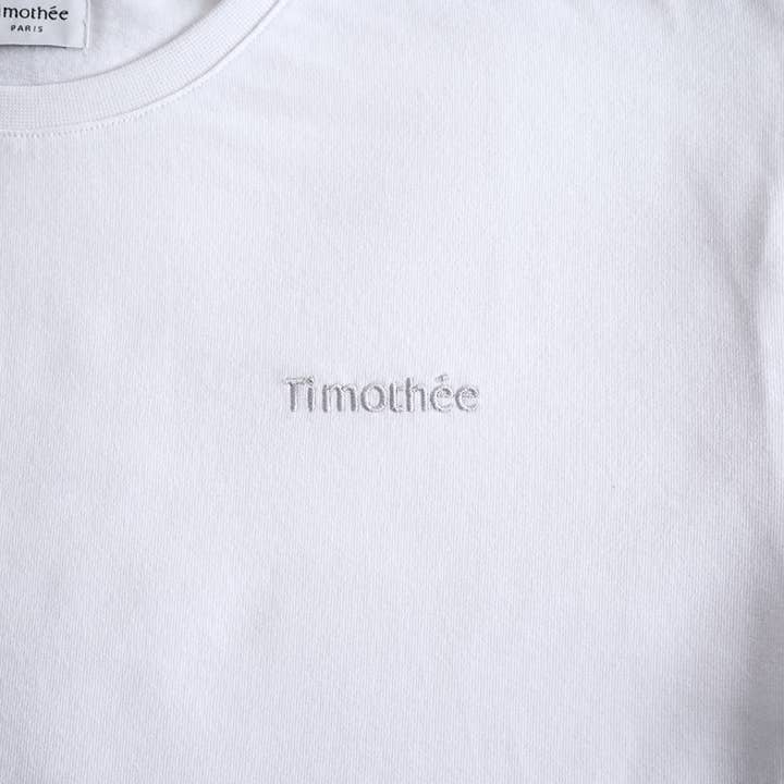 T-shirt Timothée à manches courtes Gris argenté pour la vente par Timothée Paris