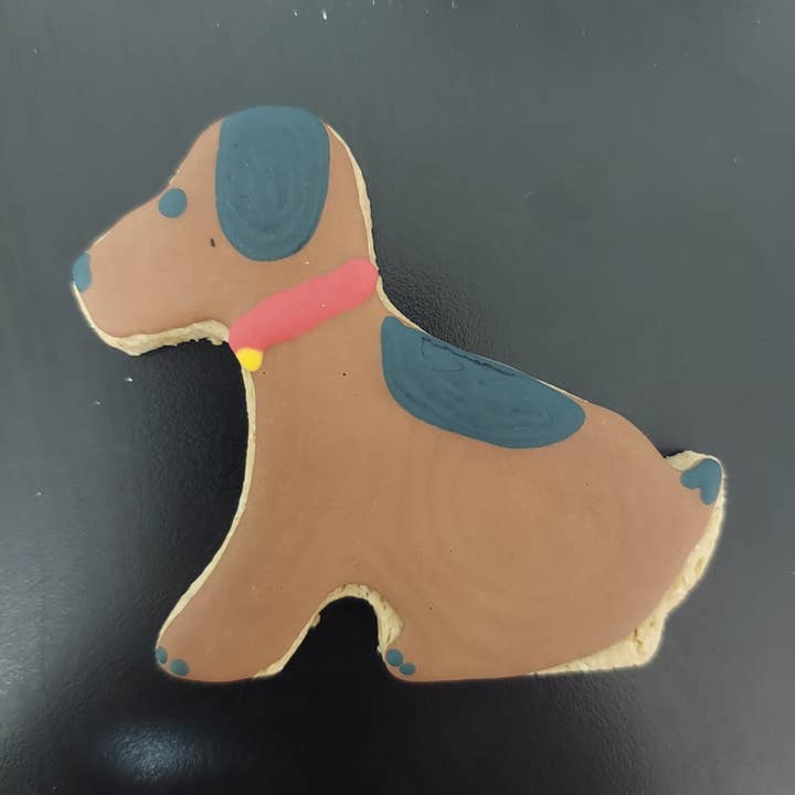 Brown Dog Cookie for wholesale by P.S. Paws Pet Bakery