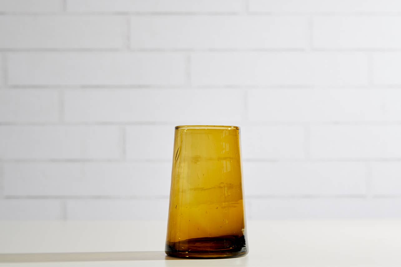Verve Culture – Engroshandel Drikkeglas/kop – Marokkansk Cone Glasvarer Large - Amber3