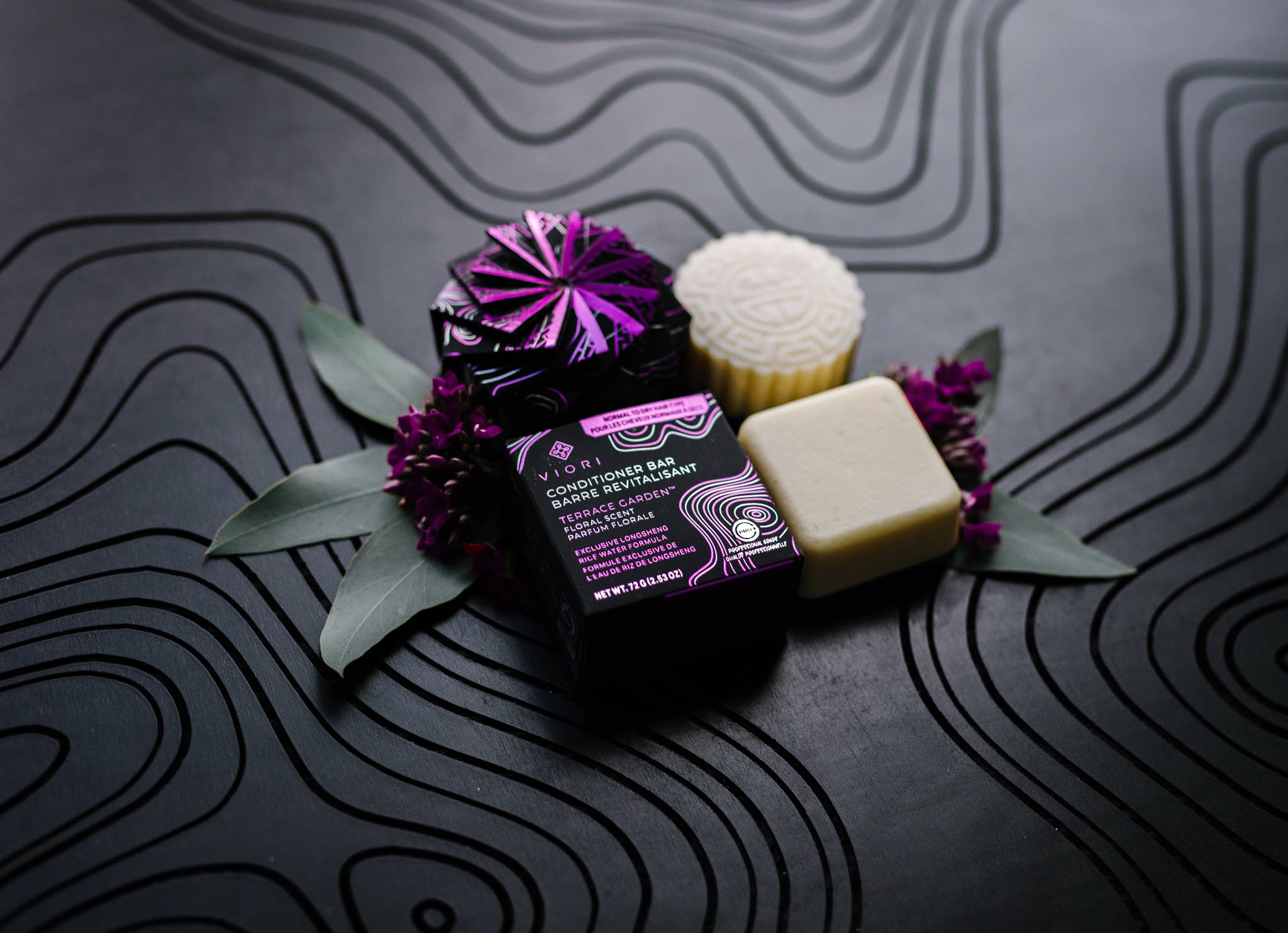 Viori Beauty - Wholesale Shampoo Puck/Solid Shampoo - Rice Water Shampoo Bars | 3-Pack | Terrace Garden™4