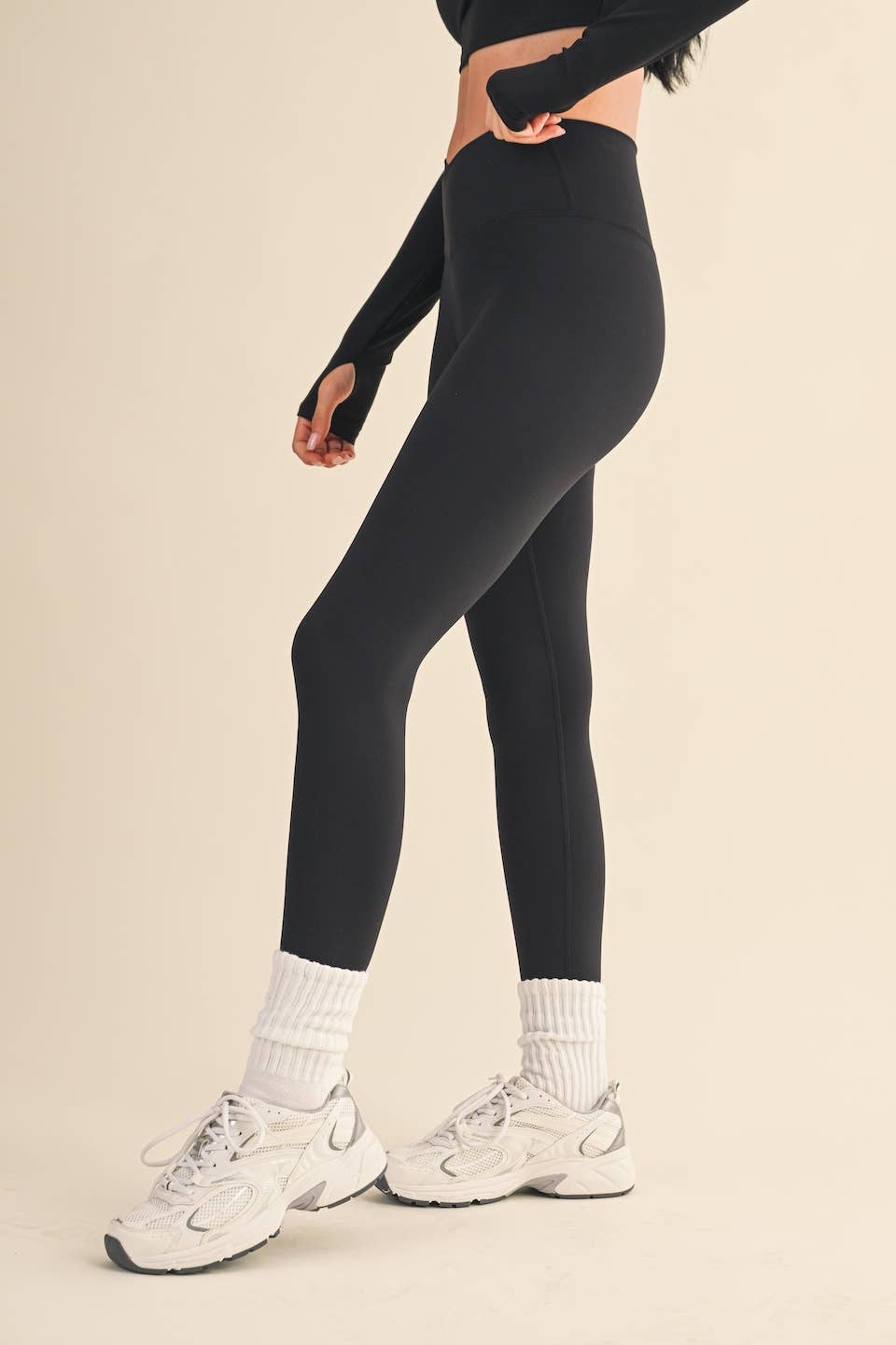 KIMBERLY C - Wholesale Athletic/Lounge Leggings - Women's - High Waist Crossover Legging2