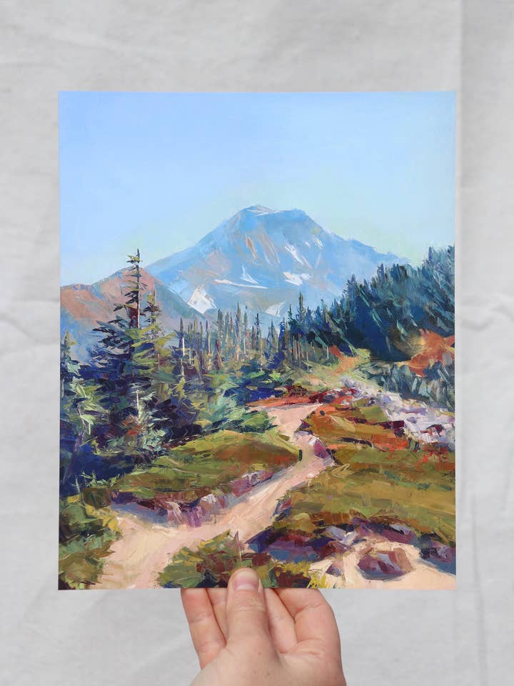 'Mount Hood Trail' Print for wholesale by Taylor Manoles Art