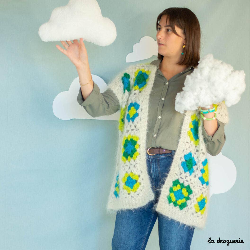 LA DROGUERIE - Vendita all'ingrosso Attrezzi per lavoro a maglia/uncinetto - Schema per giacca donna Cirrus all’uncinetto3