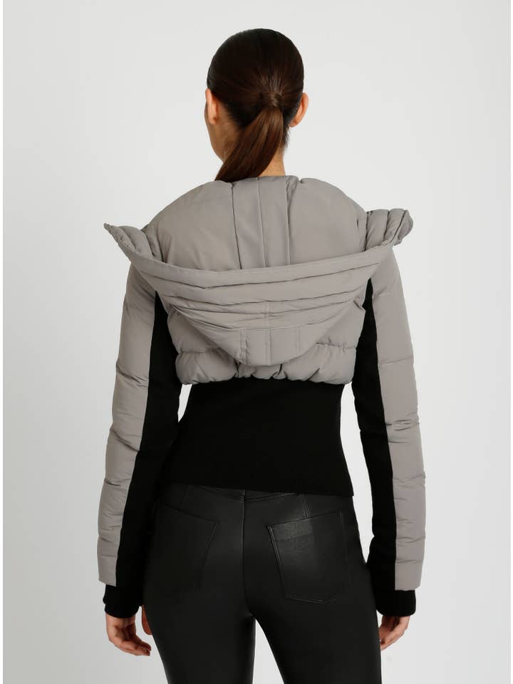 Blanc Noir - Wholesale Puffer Jacket - Women's - Asymmetrical Puffer Jacket JLS