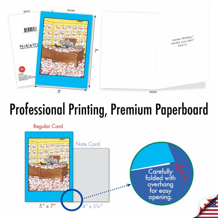 NobleWorks - Wholesale Birthday Card - Birthday Card - Man With Stamp4