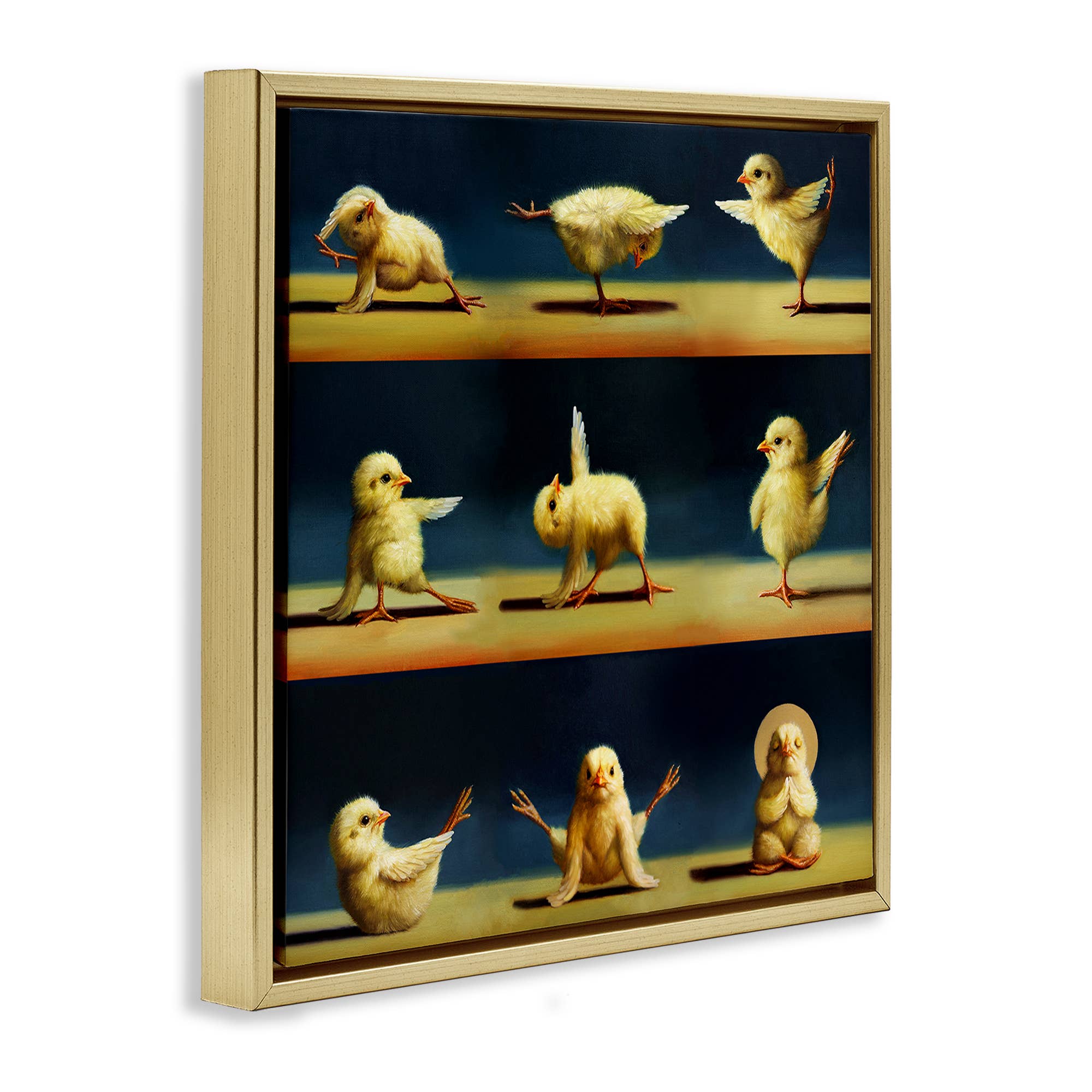 Stupell Industries - Wholesale Wall decor – Kids & Baby - Yoga Chicks Stretching Meditation Floating Frame3
