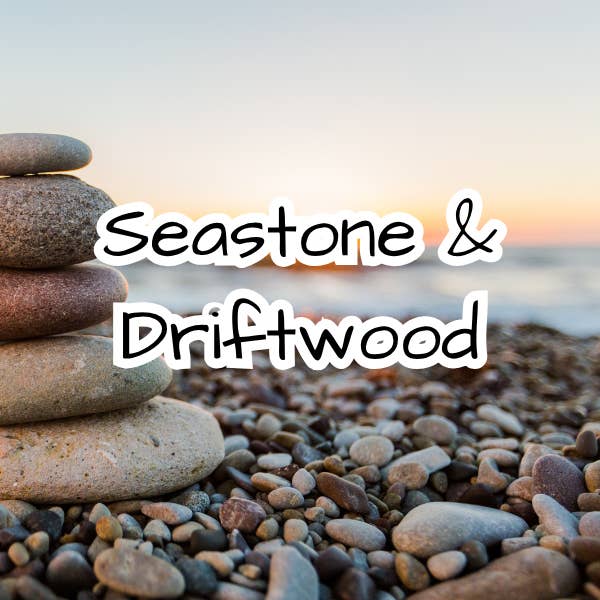 Seastone & Driftwood Candle for wholesale by The Cabin Boutique Co