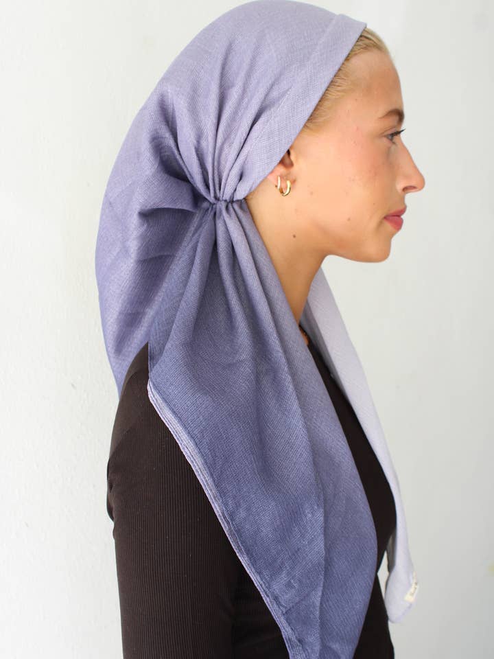 MÅNGSIDIG FÖRKNUTEN Skimrande ombre Kol (med Sammetsgrepp) för wholesale av The Scarf Bar