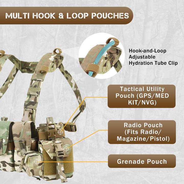 Antarctica Outdoors - Wholesale Belt Bag - Unisex - Votagoo Tactical Chest Rig Magazine Pouches10