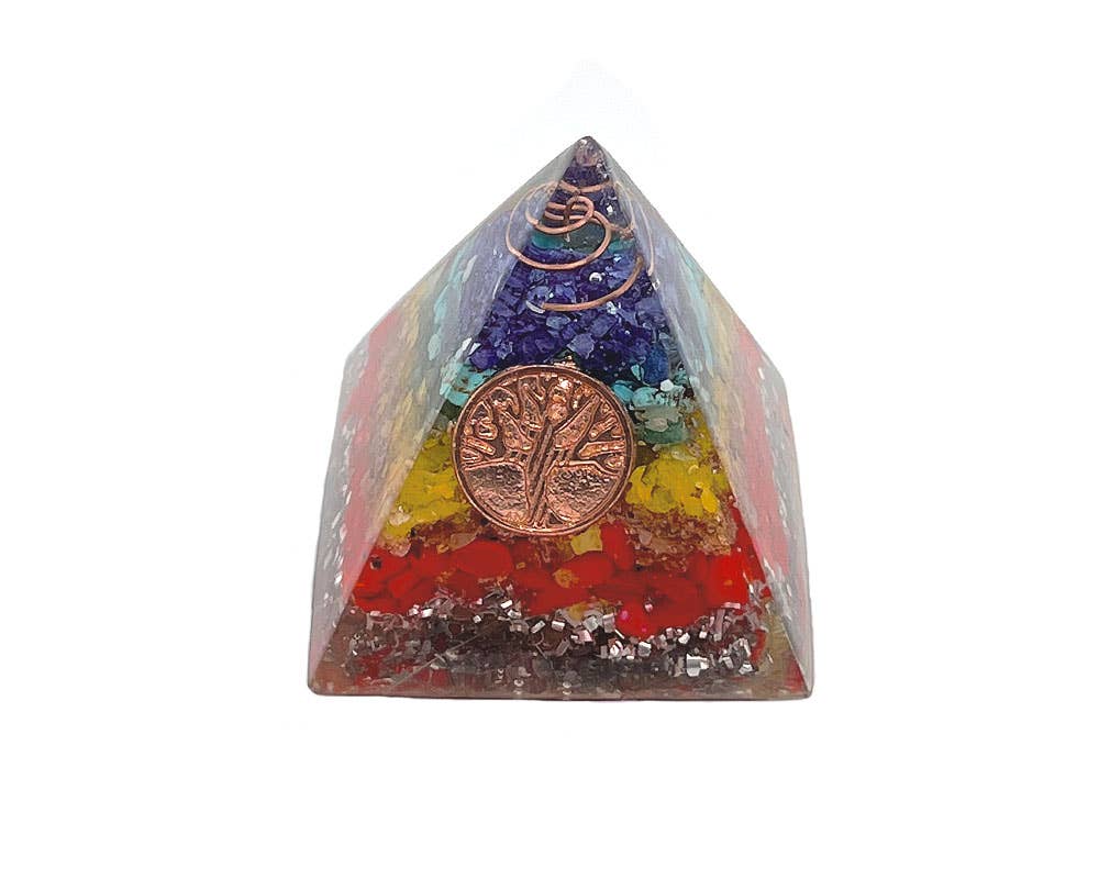 Pichincha - Wholesale Decorative Tabletop Object - Orgonite Pyramid Metaphysical Table Ornament3