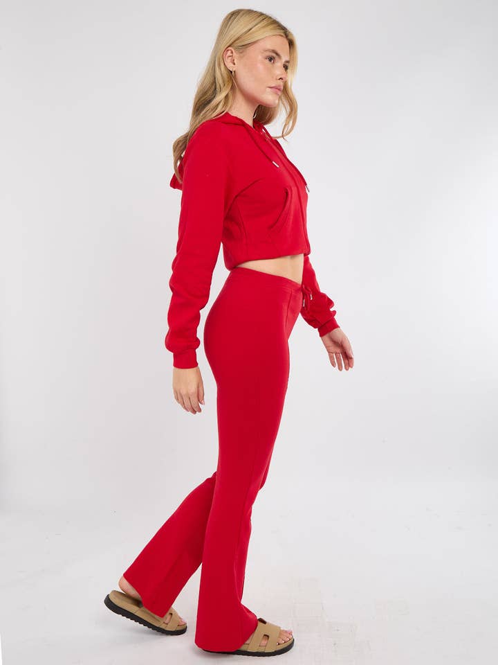 AX Labels - Wholesale Lounge Set - Women's - Interlock Cropped Zip Hoodie and Flared Trouser Set57