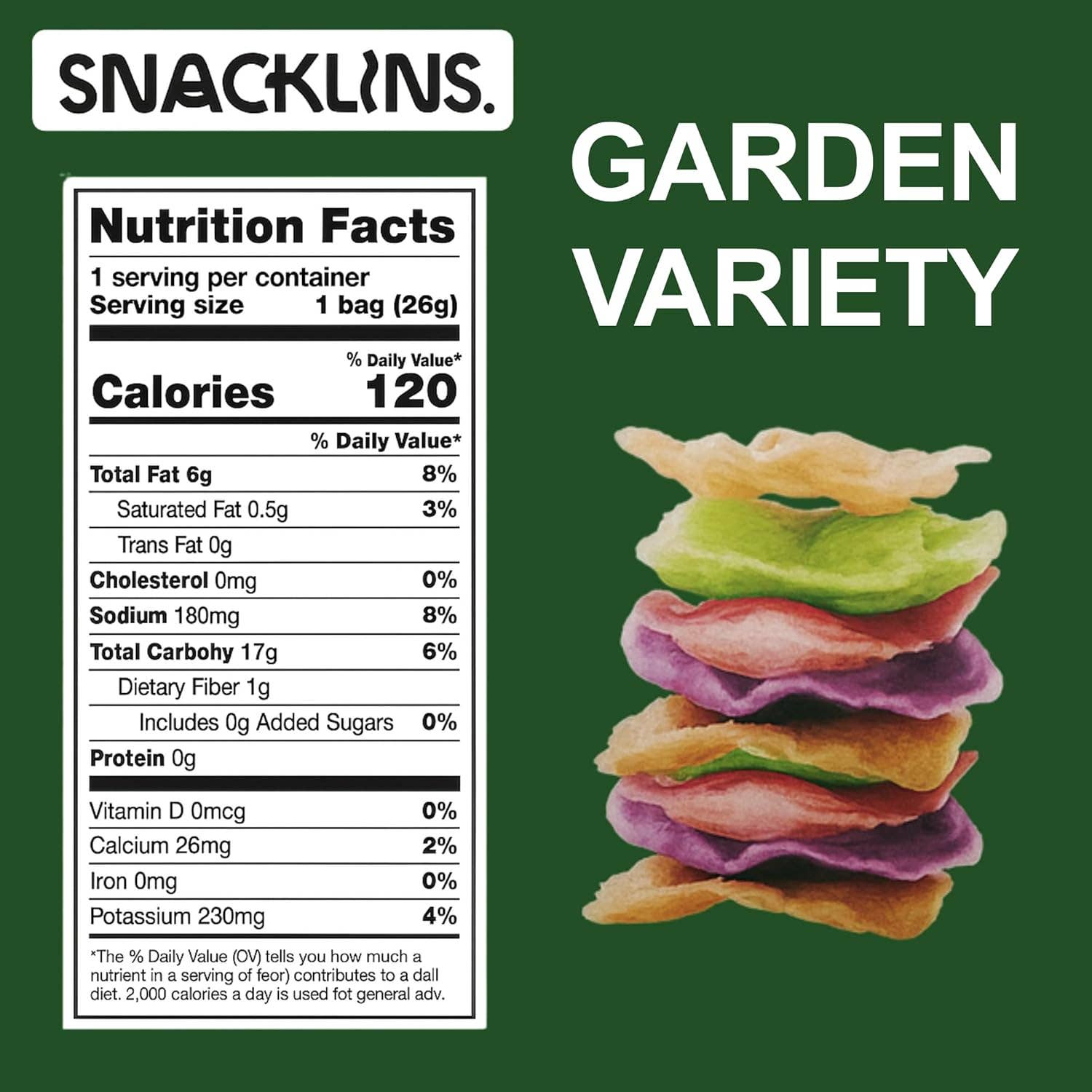 Snacklins - Wholesale Chips - Garden Variety Original Snacklins (12ct - .9 oz)1