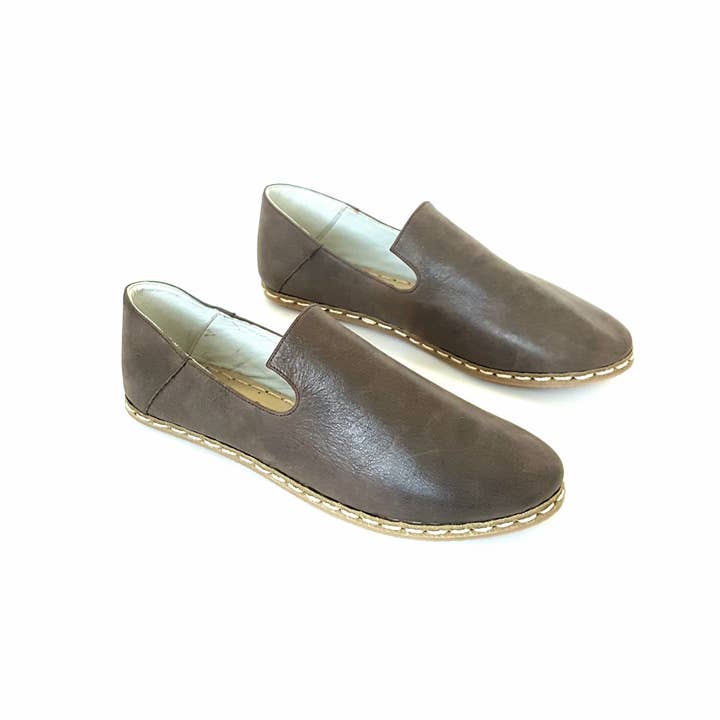 Nidalu Handmade - Wholesale Flats/Loafers - Unisex - Deniz Loafers in Bark (Unisex)2