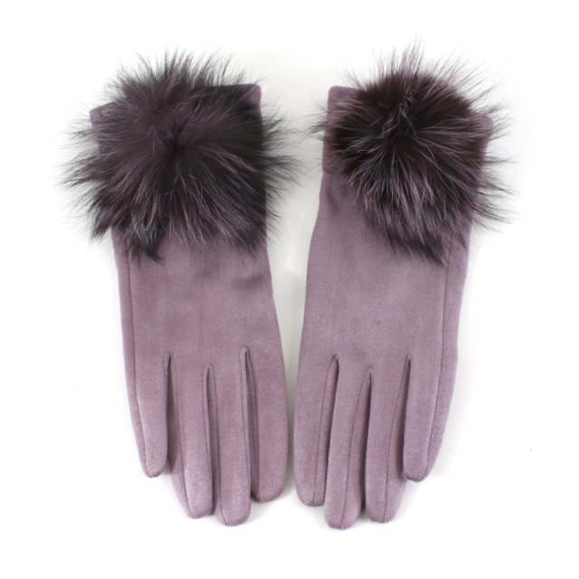 Pretty Persuasions – wholesale Gloves – Women's – A24020 Extra Furry Pom Pom Gloves16