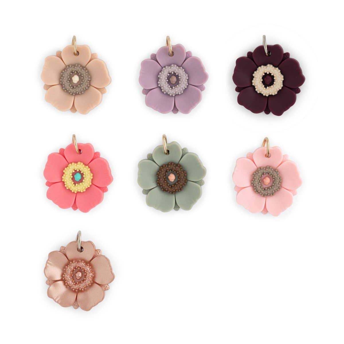 Cara & Co Silicone Craft Supply - Vente Breloques/médailles personnalisées - Breloques en silicone Poppy3