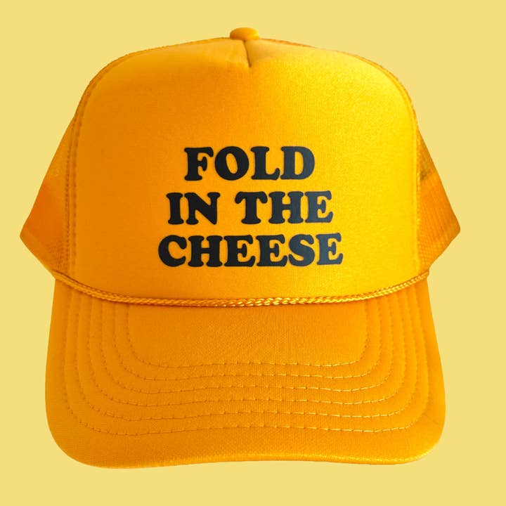 FOLD IN THE CHEESE / Vintage Trucker Hat for wholesale by Rad Hat Society