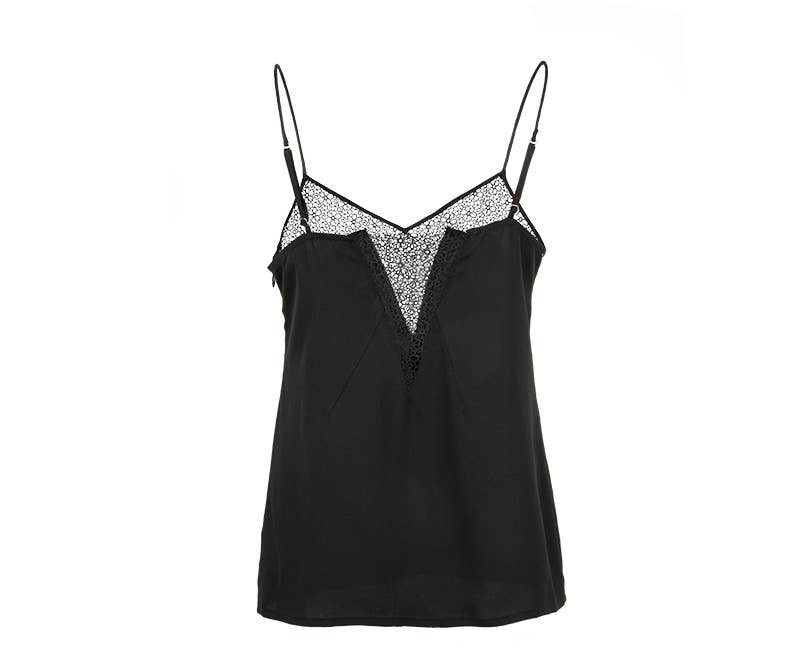 SUNDAY LIFE - Wholesale Camisole - Women's - FABIENNE - CAMISOLE WITH TRANSPARENCY2
