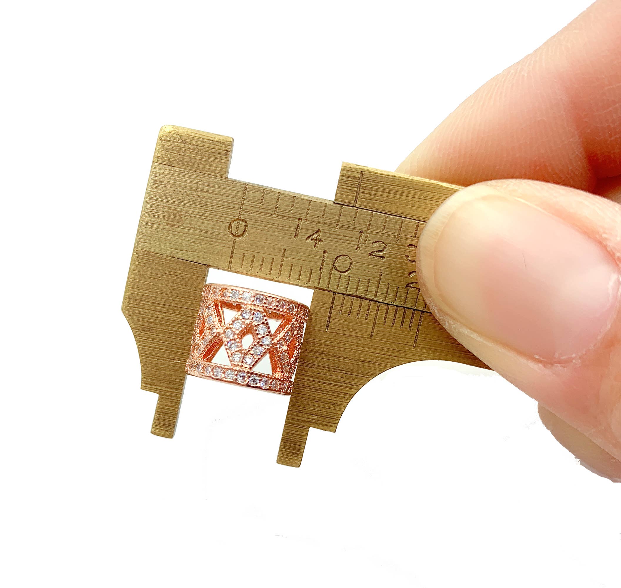 findings4uGem - Wholesale Knutselbenodigdheden - Roségouden cilinder gevormde kralen voor doe-het-zelf sieraden maken, BD0273