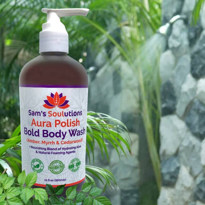 Aura Polish Bold Body Wash for wholesale by Sam's Soulutions Plant-Based Beauty