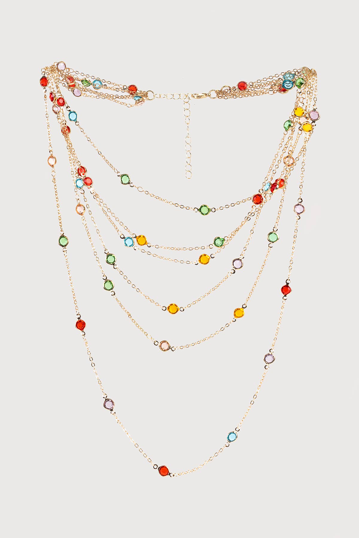 SAACHI - Wholesale Pendant/Charm Necklace - Glass Multi Layer Necklace5