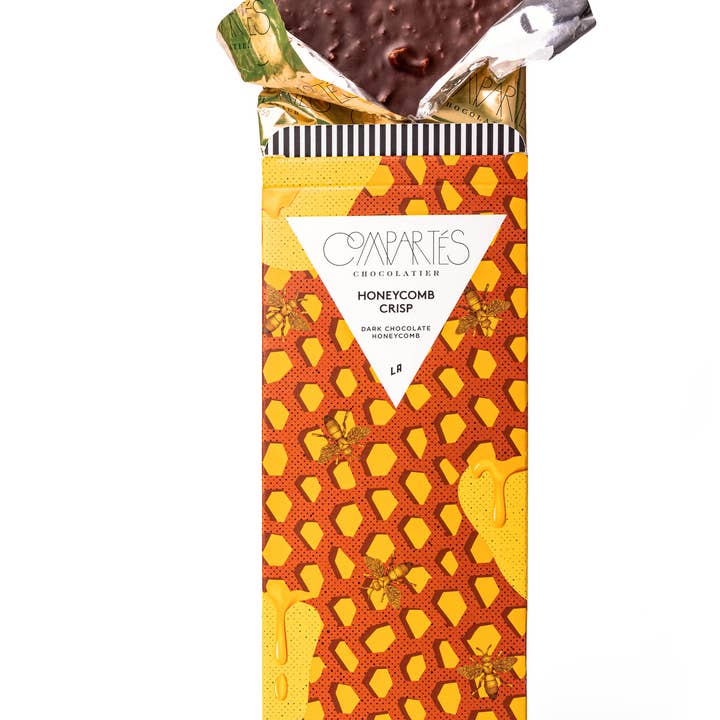 Compartes Chocolate - Vente Barre chocolatée - Barre de chocolat noir Honeycomb Crisp Gourmet
